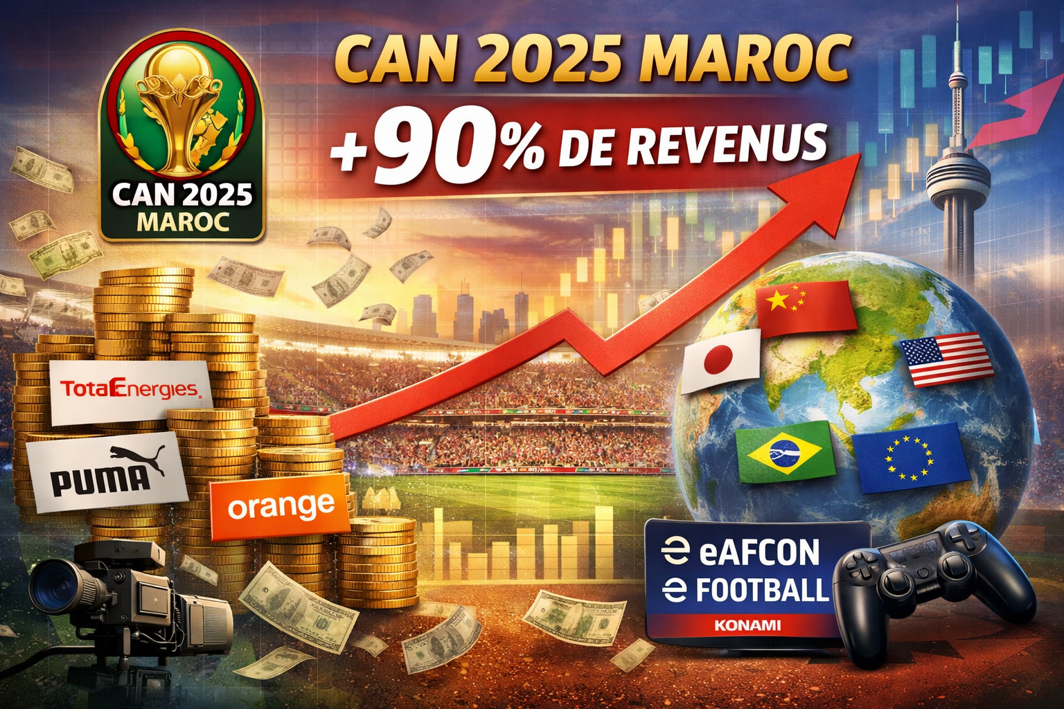 CAN 2025 au Maroc : la CAF annonce un record commercial et +90 % de revenus