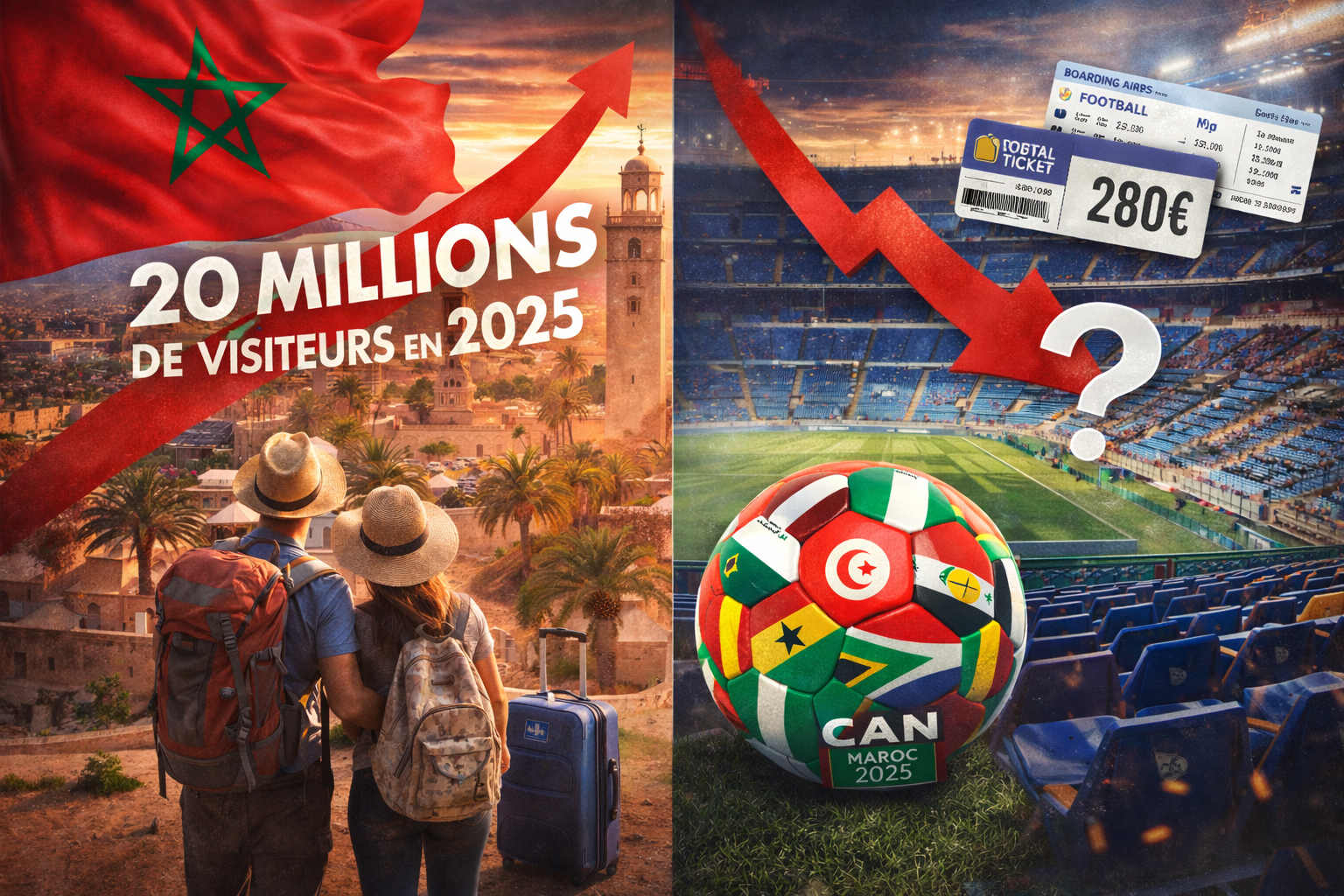 Maroc qui perd en foot vs Maroc qui gagne en touristes