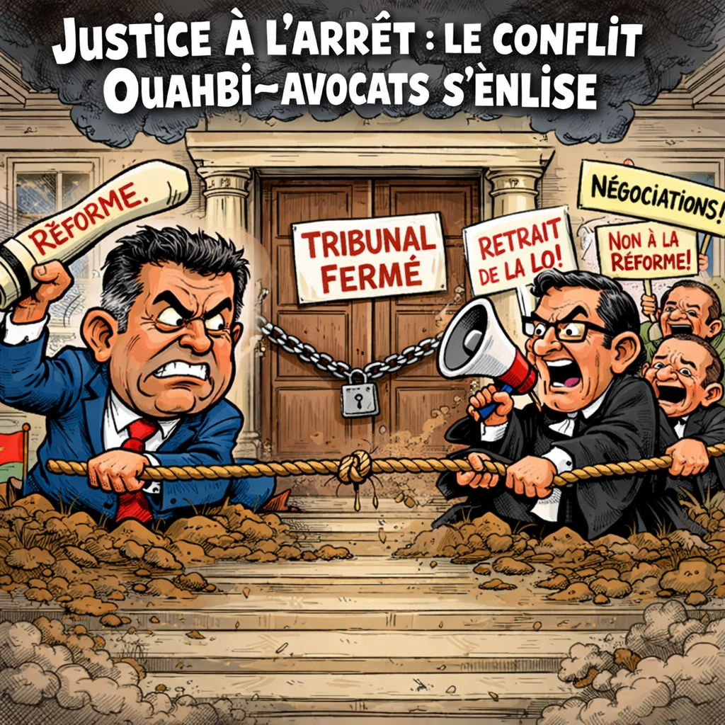 Justice à l’arrêt : le conflit Ouahbi–avocats s’enlise