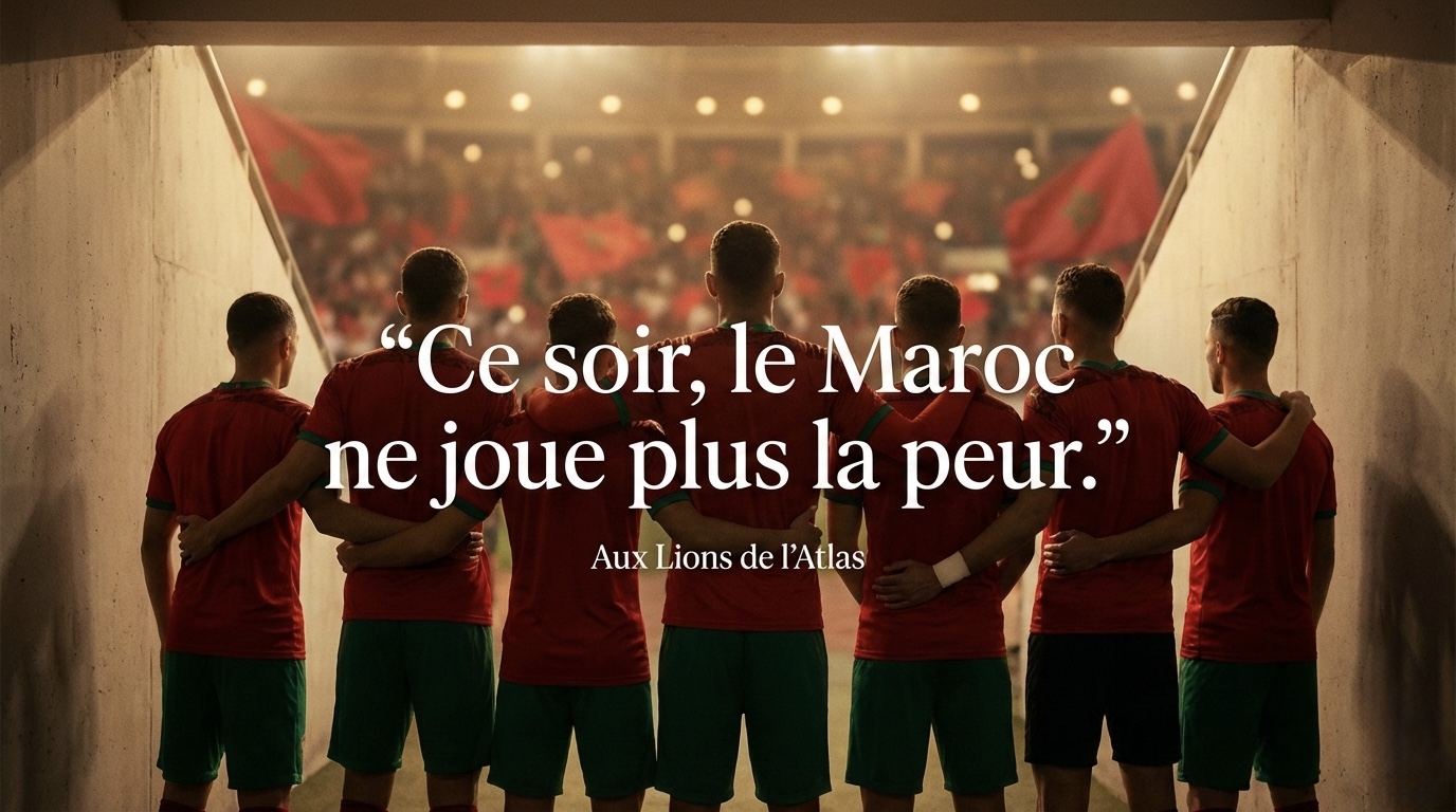Ce soir, le Maroc ne joue plus la peur
