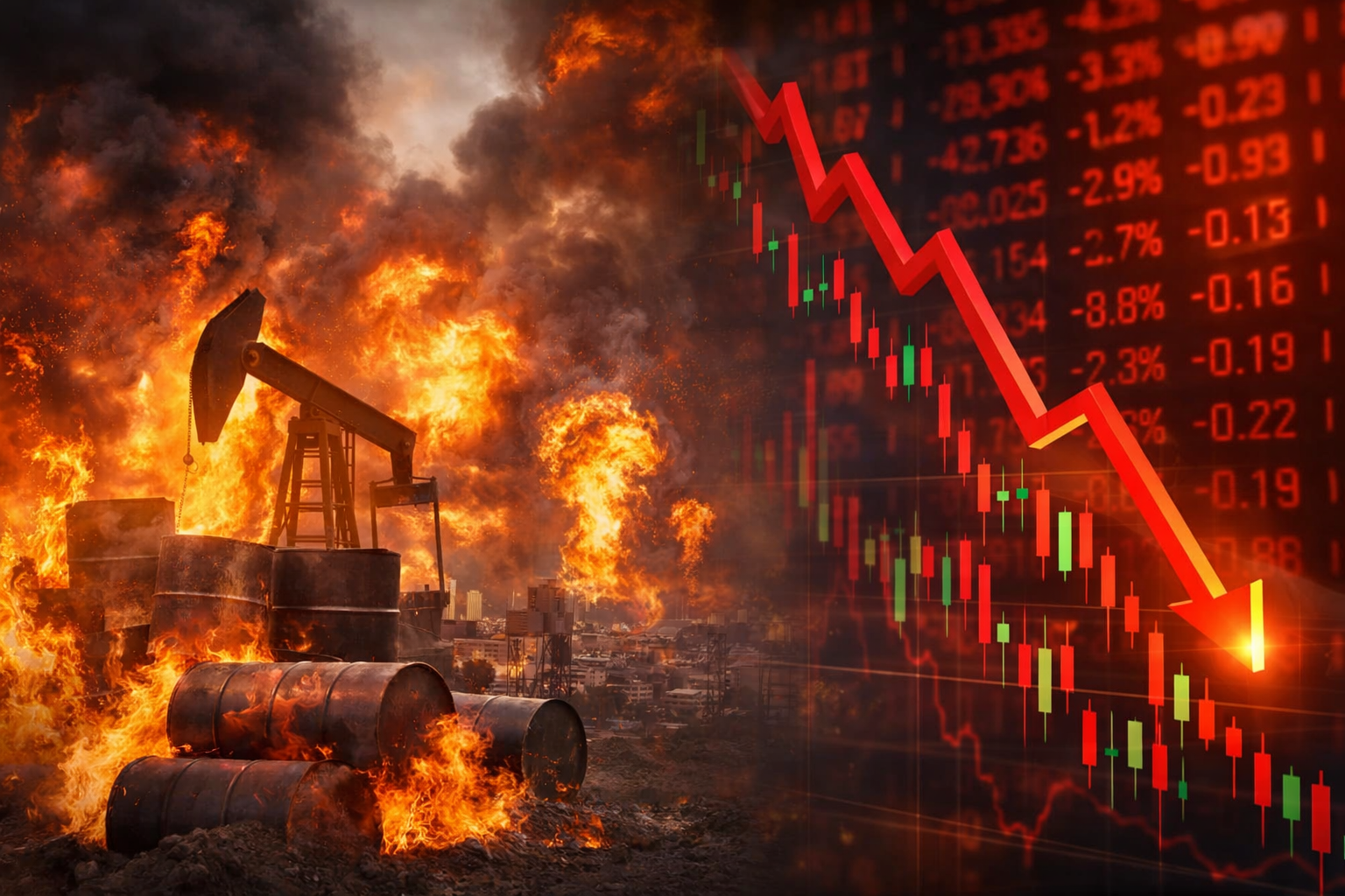 Guerre au Moyen-Orient: Un krach boursier et un choc pétrolier en vue  !?