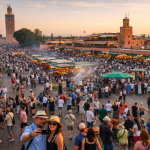Coucher de soleil sur Jemaa el Fnaa