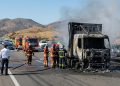 Un incendie détruit un camion sur l’autoroute Marrakech-Agadir et paralyse la circulation