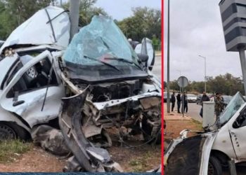 Kénitra : une voiture perd le contrôle et percute un radar