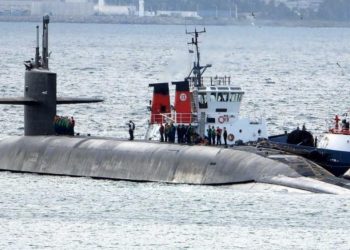 Face à l&rsquo;Iran, un sous-marin nucléaire géant de Washington apparaît à Gibraltar