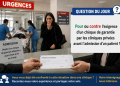 Question du jour : Pour ou contre l’exigence d’un chèque de garantie par les cliniques privées avant l’admission d’un patient ?