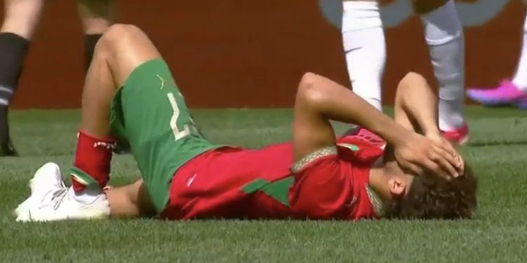 Ezzalzouli blessé au genou contre la Norvège : son Mondial 2026 sérieusement menacé