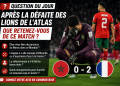 Question du jour : Après la défaite face à la France, comment jugez-vous le parcours et la prestation des Lions de l’Atlas ?