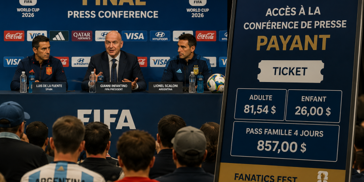 La FIFA transforme aussi la conférence de presse de la finale en produit commercial