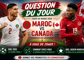 Question du jour : Maroc–Canada : quel est votre pronostic pour ce choc décisif ?