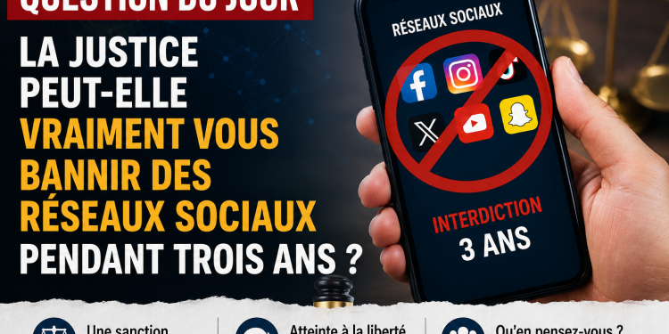 Question du Jour : La justice peut-elle vraiment vous bannir des réseaux sociaux pendant trois ans ?