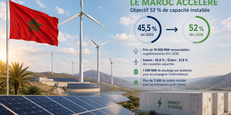 Énergies renouvelables : le Maroc pourrait atteindre son objectif 2030 avec deux ans d’avance