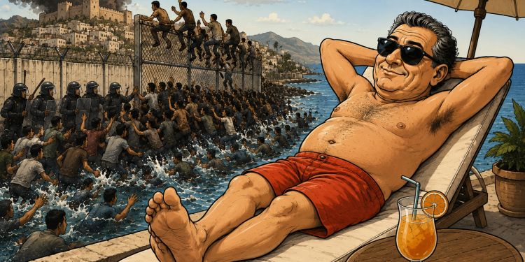 Quand Ceuta brûle, Akhannouch bronze