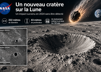 Un objet géant a frappé la Lune en 2024… la NASA vient de découvrir les dégâts