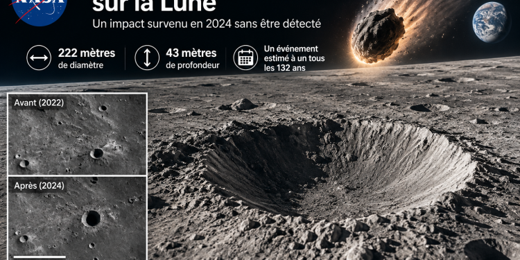 Un objet géant a frappé la Lune en 2024… la NASA vient de découvrir les dégâts