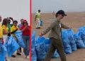 Diplomates suédois et thaïlandais nettoient la plage de Salé