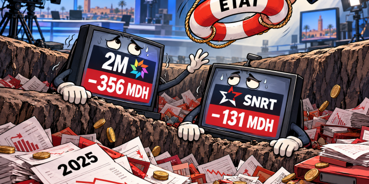 2M et SNRT : 487 millions de dirhams de pertes
