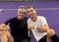 Ronaldo sur un terrain de padel après avoir quitté le Portugal